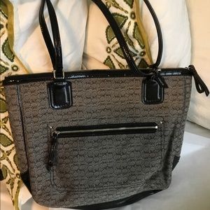 Coach gray signature bag